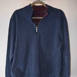 Tommy Bahama quarter zip reversable pullover